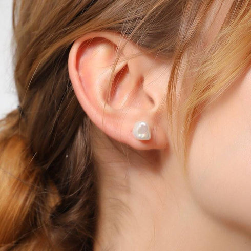 Keshi Baroque Pearl Stud Earrings - House Of Pearls
